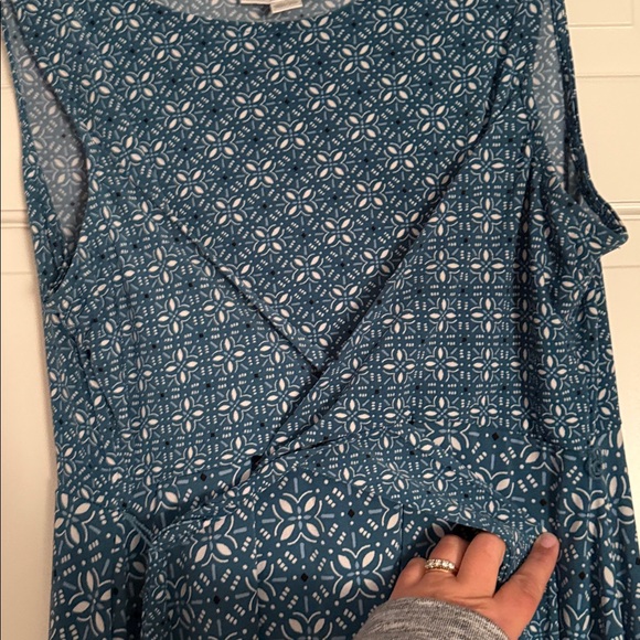 Motherhood Blue Patterned Dress - Picture 3 of 3